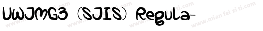 UWJMG3 (SJIS) Regula字体转换